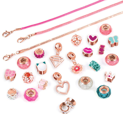 Make It Real Diy Halo Charms Bracelets Set "Think Pink"