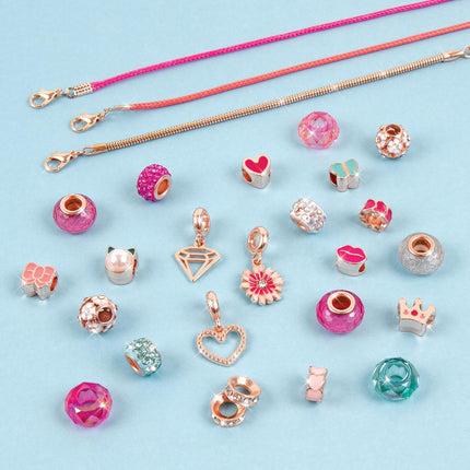 Make It Real Diy Halo Charms Bracelets Set "Think Pink"