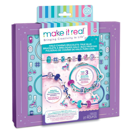 Make It Real Diy Halo Charms Bracelets Set "True Blue"