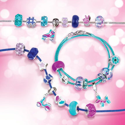 Make It Real Diy Halo Charms Bracelets Set "True Blue"