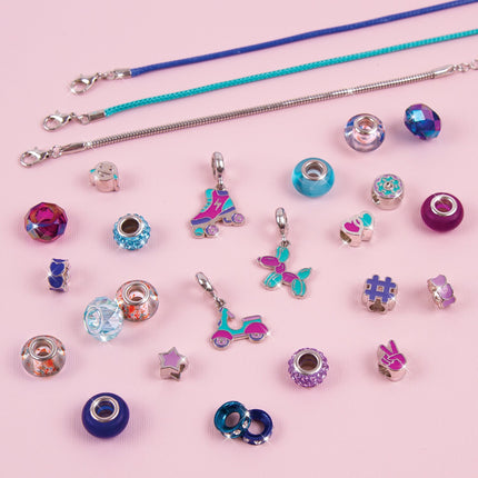 Make It Real Diy Halo Charms Bracelets Set "True Blue"
