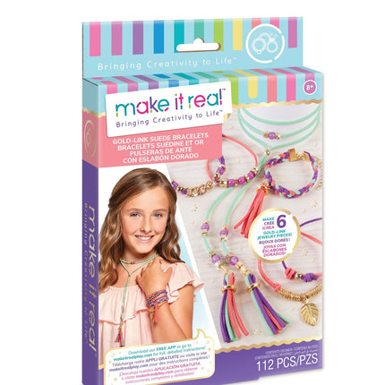 Make It Real Diy Jewelry Set Suede Bracelets