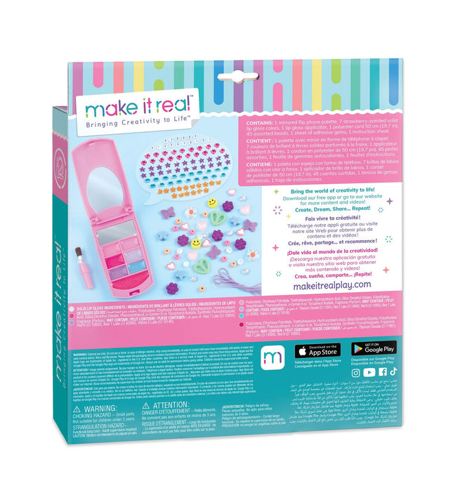 Make It Real Flip Phone Lipgloss-Set und DIY-Schlüsselband