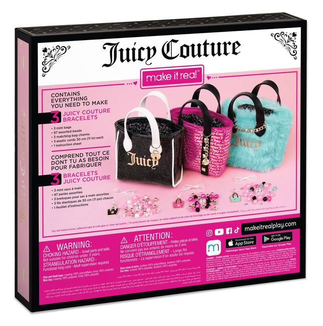 Make It Real Juicy Couture velká sada 3 kabelky a náramek