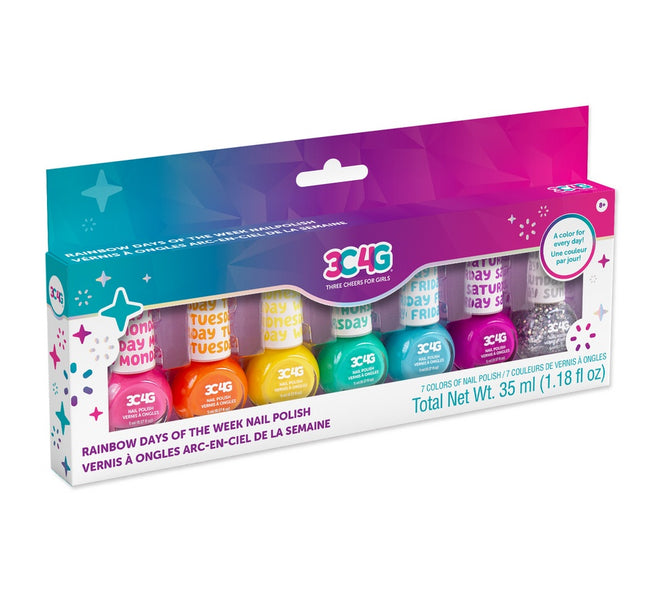 Make It Real Rainbow Days Of The Week nagellak, 7 stuks
