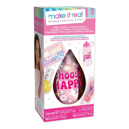 Make It Real Trinkflasche mit Kosmetikset "A Taste Of Beauty"