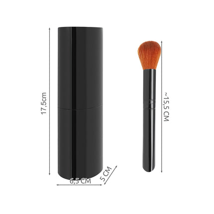 Makeup brushes 12 pcs black - set