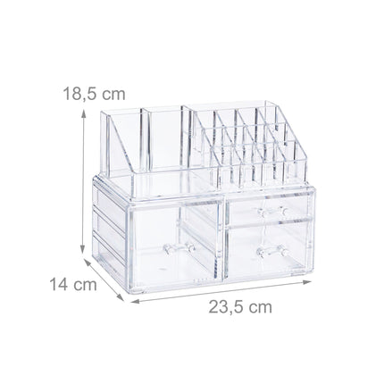 Make-up holder with 3 drawers