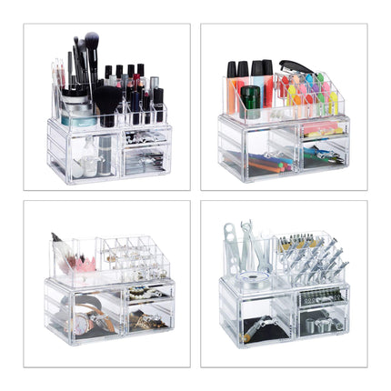 Make-up holder with 3 drawers