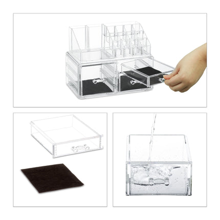 Make-up holder with 3 drawers