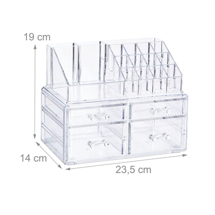 Make-up holder with 4 drawers