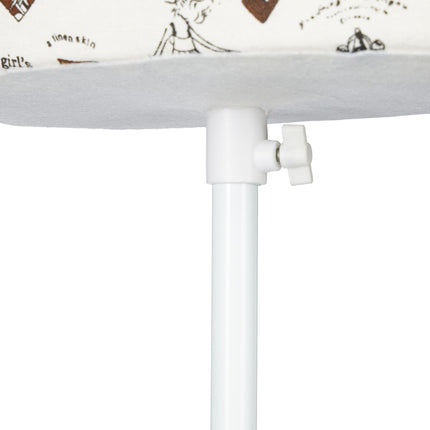 Make-up mannequin with adjustable height