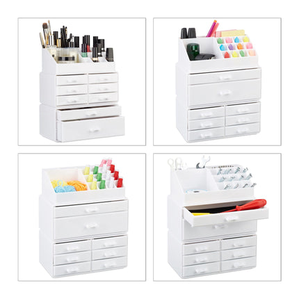 Make-up stand with eight drawers