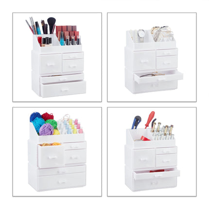 Makeup storage in acrylic with 21 compartments