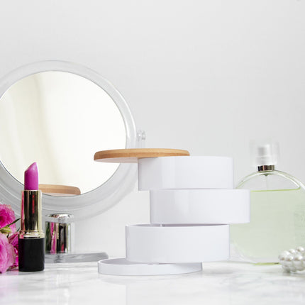 Rangement de maquillage à 3 compartiments