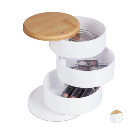 Rangement de maquillage à 3 compartiments