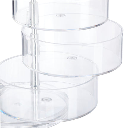 Makeup storage with 3 compartments