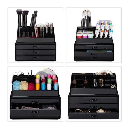Make-up-Aufbewahrung mit 3 Schubladen