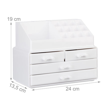 úložný box na líčení se 4 zásuvkami