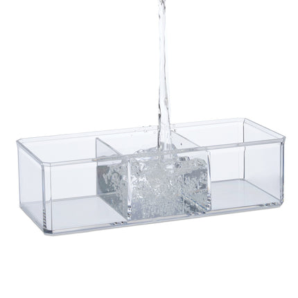 Rangement maquillage avec couvercle en bambou
