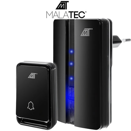 Malatec 23371 black wireless doorbell