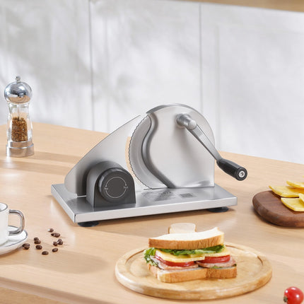 Manual Bread and Cheese Slicer, 0–15 mm Adjustable Thickness