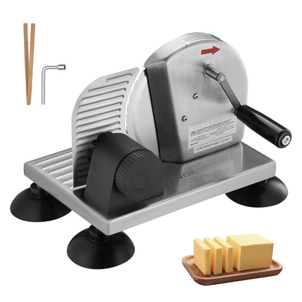 Manual Bread and Cheese Slicer, 0–6 in; Stainless Steel Blade