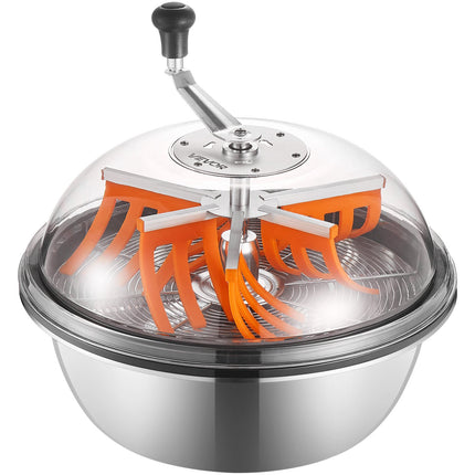 Manual Bud Bowl Trimmer 19 In, Stainless Blades, Clear Lid