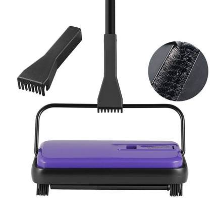 Manual Carpet Sweeper, 300 ml Bin, 17 cm, Pet Hair