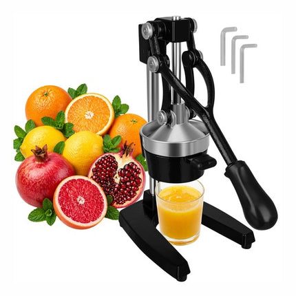 Manual Citrus Juicer, 40cm Lever Press, Iron Construction
