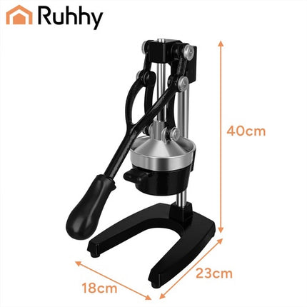 Manual Citrus Juicer, 40cm Lever Press, Iron Construction