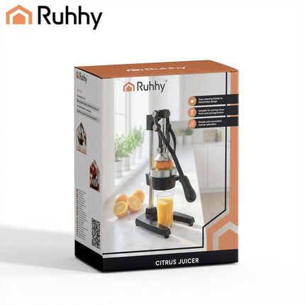 Manual Citrus Juicer, 40cm Lever Press, Iron Construction