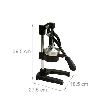 Manual Citrus Press – Cast Iron, Stainless Steel Sieve
