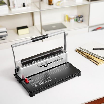 Manual Coil Spiral Binding Machine, 34-Hole, 120 Sheets