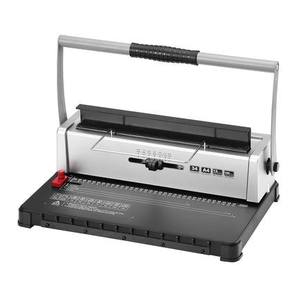 Manual Coil Spiral Binding Machine, 34-Hole, 120 Sheets