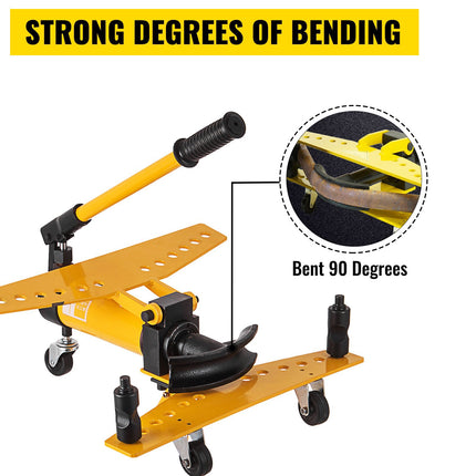 Manual Hydraulic Tube Bender 10 Ton, 6 Dies, 1/4–1 In