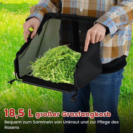 Manual Lawn Mower, 30 cm Blade, 18.5 L Grass Catcher