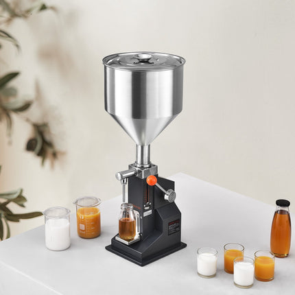 Manual Liquid Filling Machine, 5-100ml, Stainless Steel