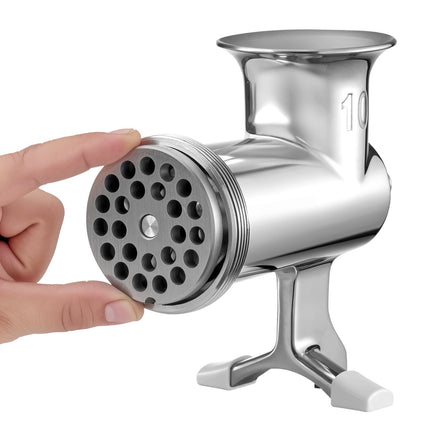 Manual Meat Grinder, 304 Stainless Steel, Table Clamp, Sausage Stuffer