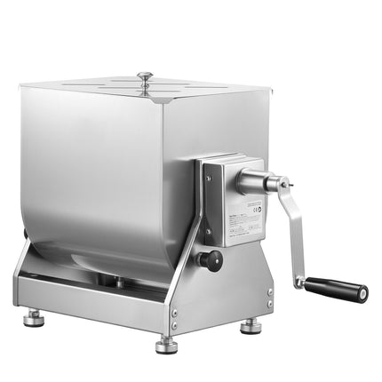 Manual Meat Mixer, 20L Stainless Steel Tilting Tank