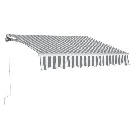 ruční výsuvná balkonová markýza 300 x 250 cm, PU povrch