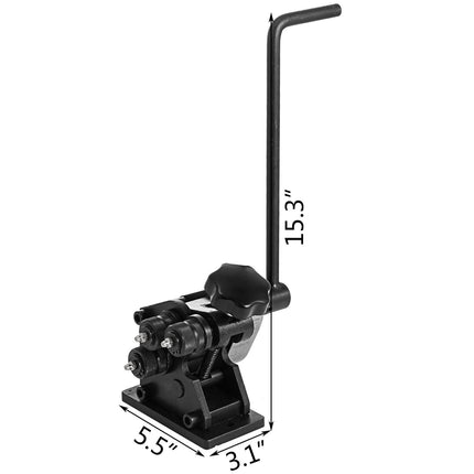 Manual Ring Roller Bender, 3 in Min Dia, 13.5 in Handle