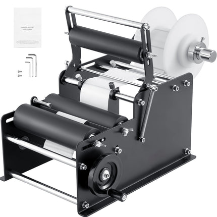 Manual Round Bottle Labeling Machine, 15–20 pcs/min