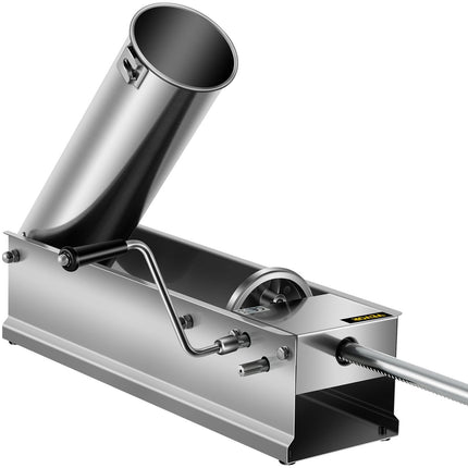 Manual Sausage Stuffer 7L, Dual-Speed, 304 Stainless, 5 Tubes