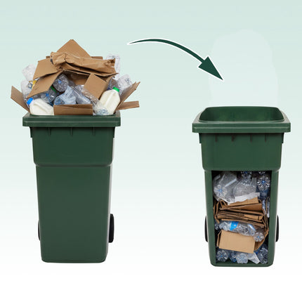 Manual Steel Waste Compactor with Metal Plate