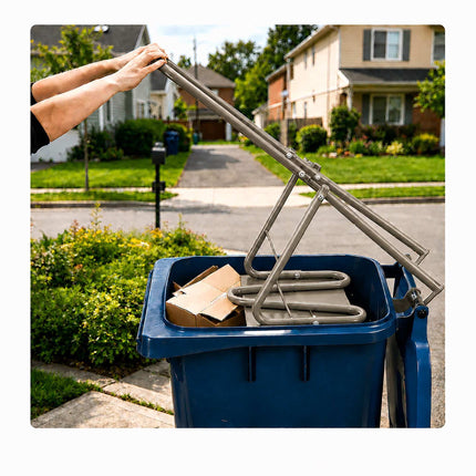 Manual Steel Waste Compactor with Metal Plate