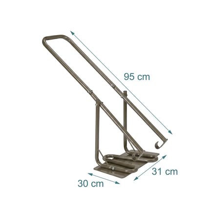 Manual Steel Waste Compactor with Metal Plate