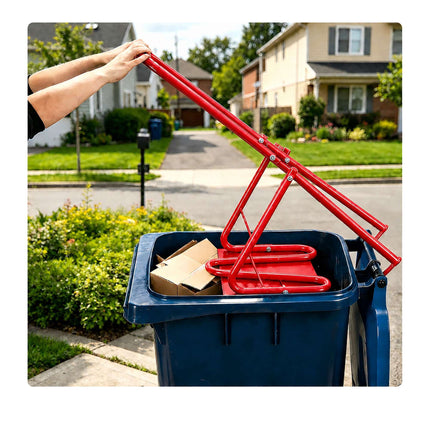 Manual Steel Waste Compactor with Metal Plate