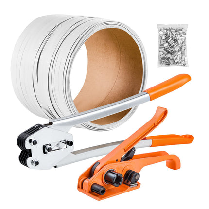 Manual Strapping Kit, 1/2 in PP Strap 100 m, 100 Seals
