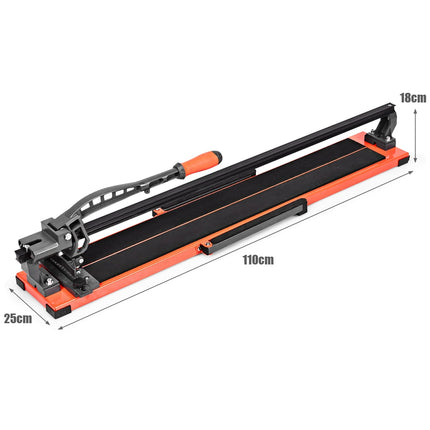 Manueller Fliesenschneider, 110x25x18 cm, schneidet bis zu 14 mm